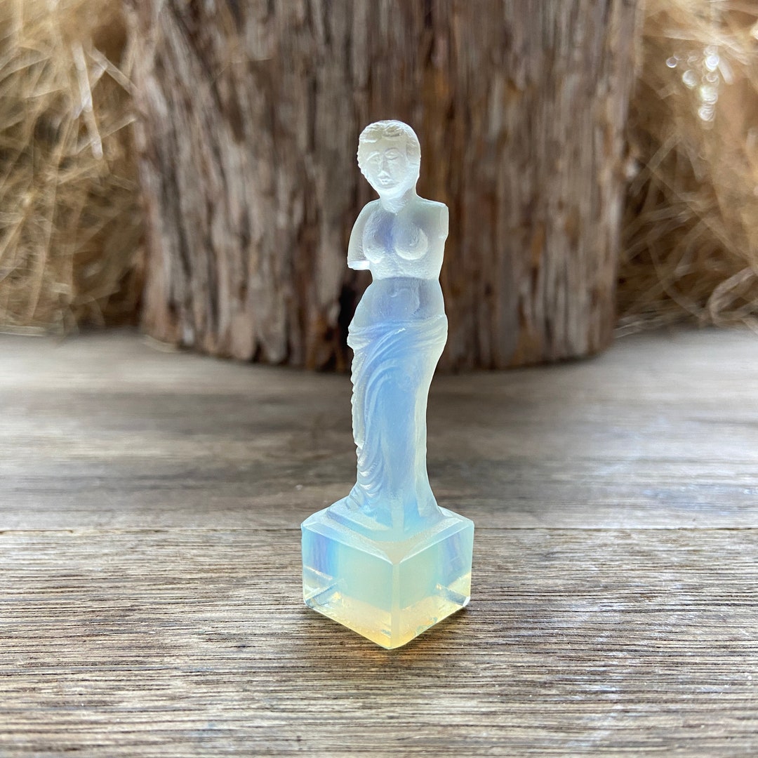 Sabino Venus De Milo Figurine French Crystal Glass Nude Woman Etsy