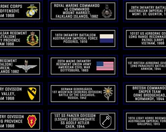 Military Hot Toys Sideshow Action Figure 1/6 1:6 Display Plaques Aluminium