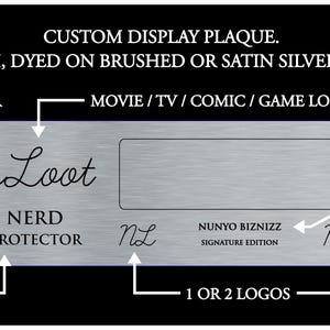 Comic Con, Custom Aluminium Autograph, Signature, Display Plaque, Helmet, Lightsaber, Blaster, Prop, Mask, Model