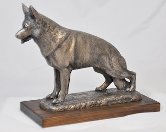 German Shepherd Dog- unique dog sculpture!