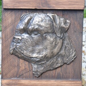 ROTTWEILER - unique relief on the wood