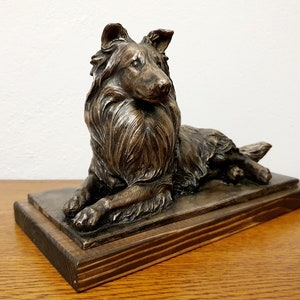 COLLIE ROUGH- unique dog sculpture