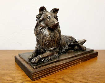 COLLIE ROUGH- unique dog sculpture