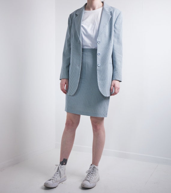 baby blue women suit