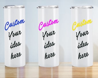 Custom Book Tumbler  - 20 oz - Bookish Signs And More