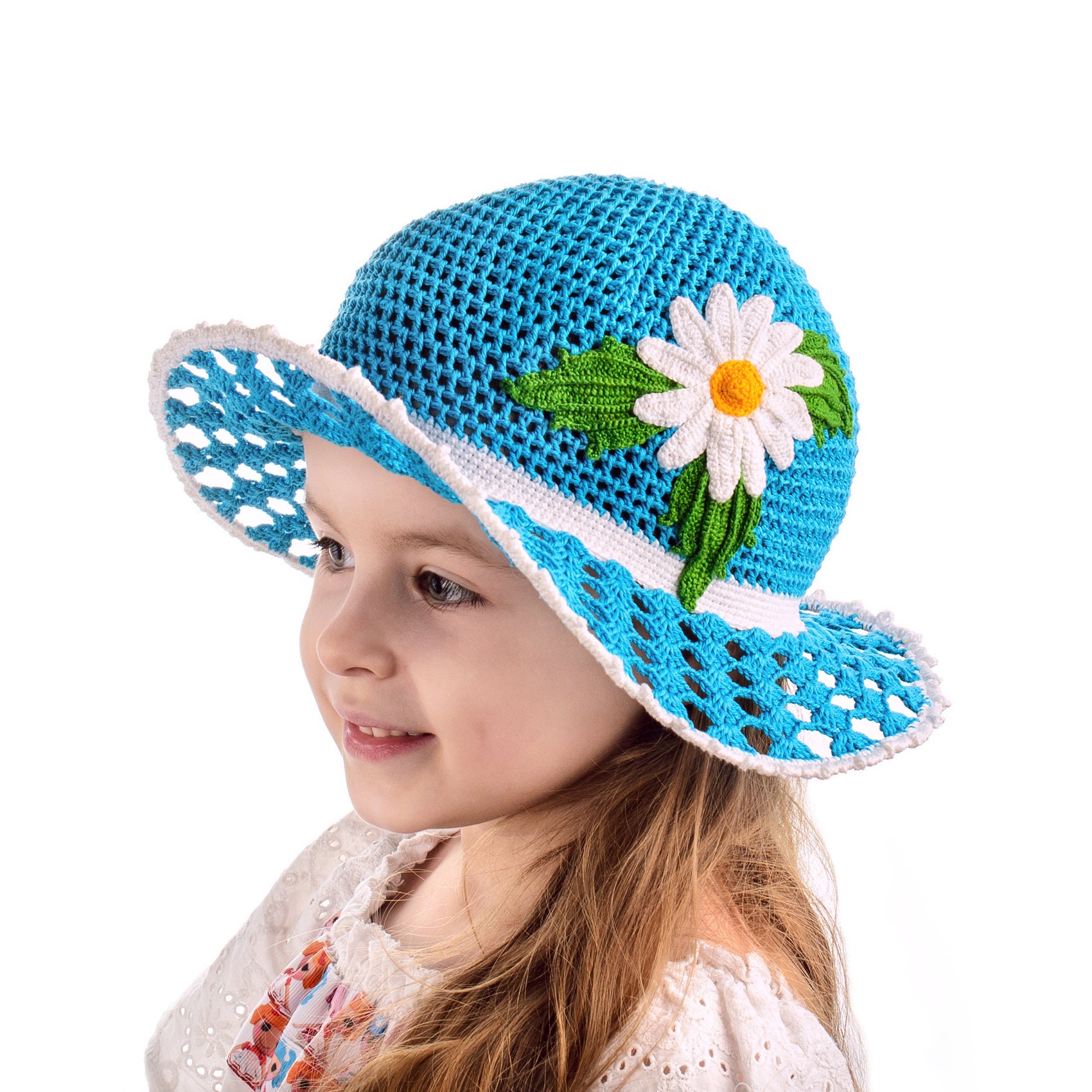 crochet summer hat for girl