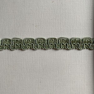 1 Meter vintage 10mm hübsche Moosgrüne Lampenschirmkordel