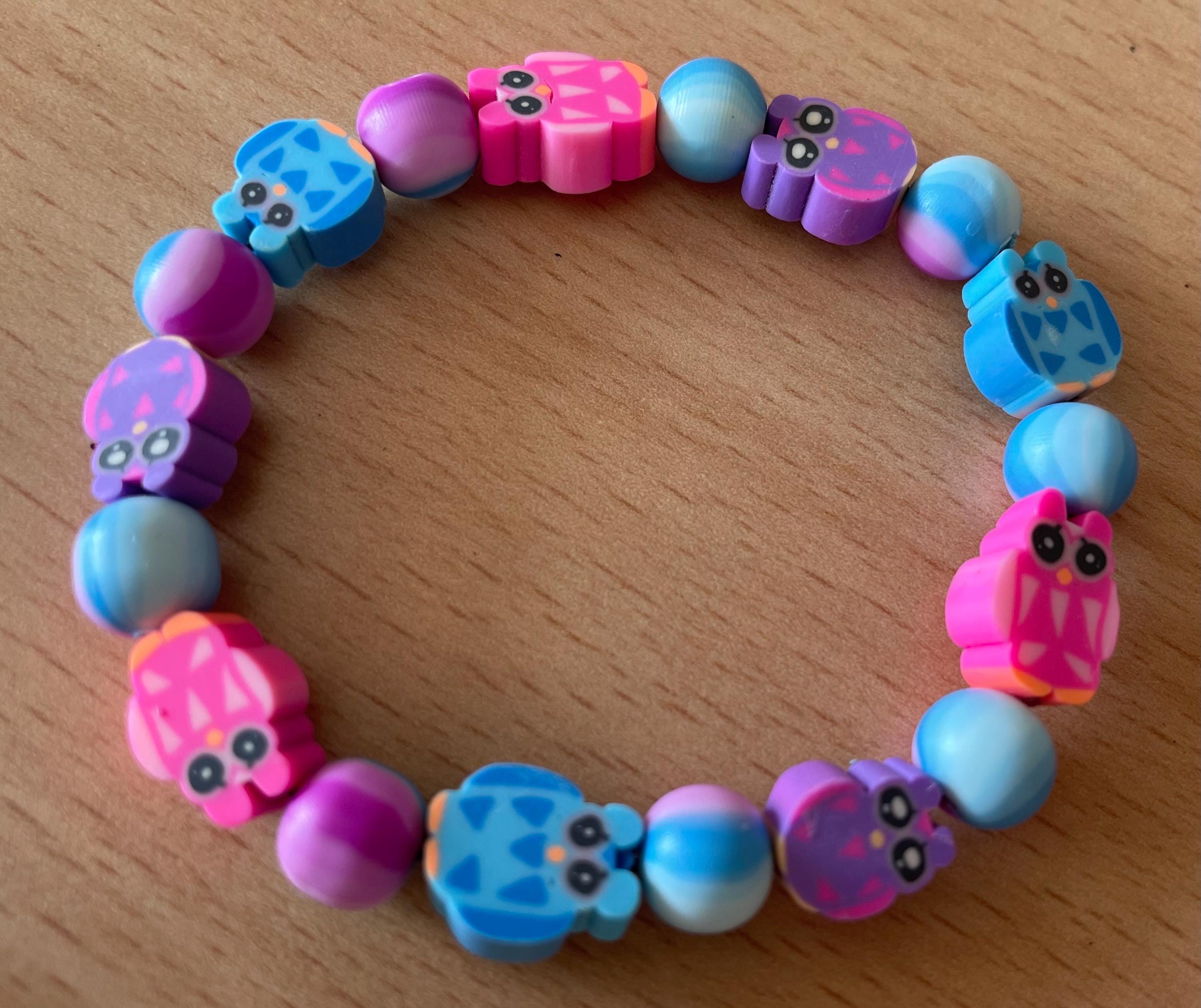 Colourful owl bracelet