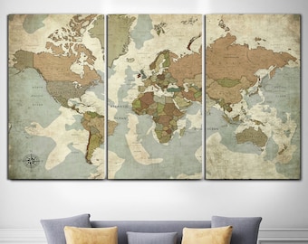 Extra Large Wall Art World Map Exclusive World Map Canvas Print Canvas World Map Art Photo World Canvas And Print Canvas Artwork