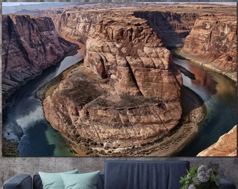 Original Glen Canyon Print On Canvas Colorful National Park Wall Hanging Poster Modern Multi Panel Print for Bedroom Decor