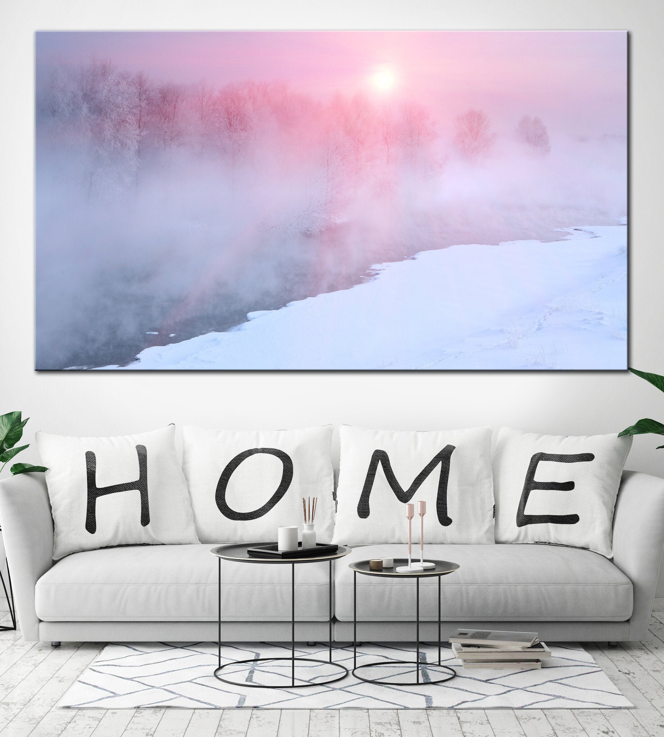 Winter Wall Art Canvas Print Wall Art Multi Winter Print Etsy