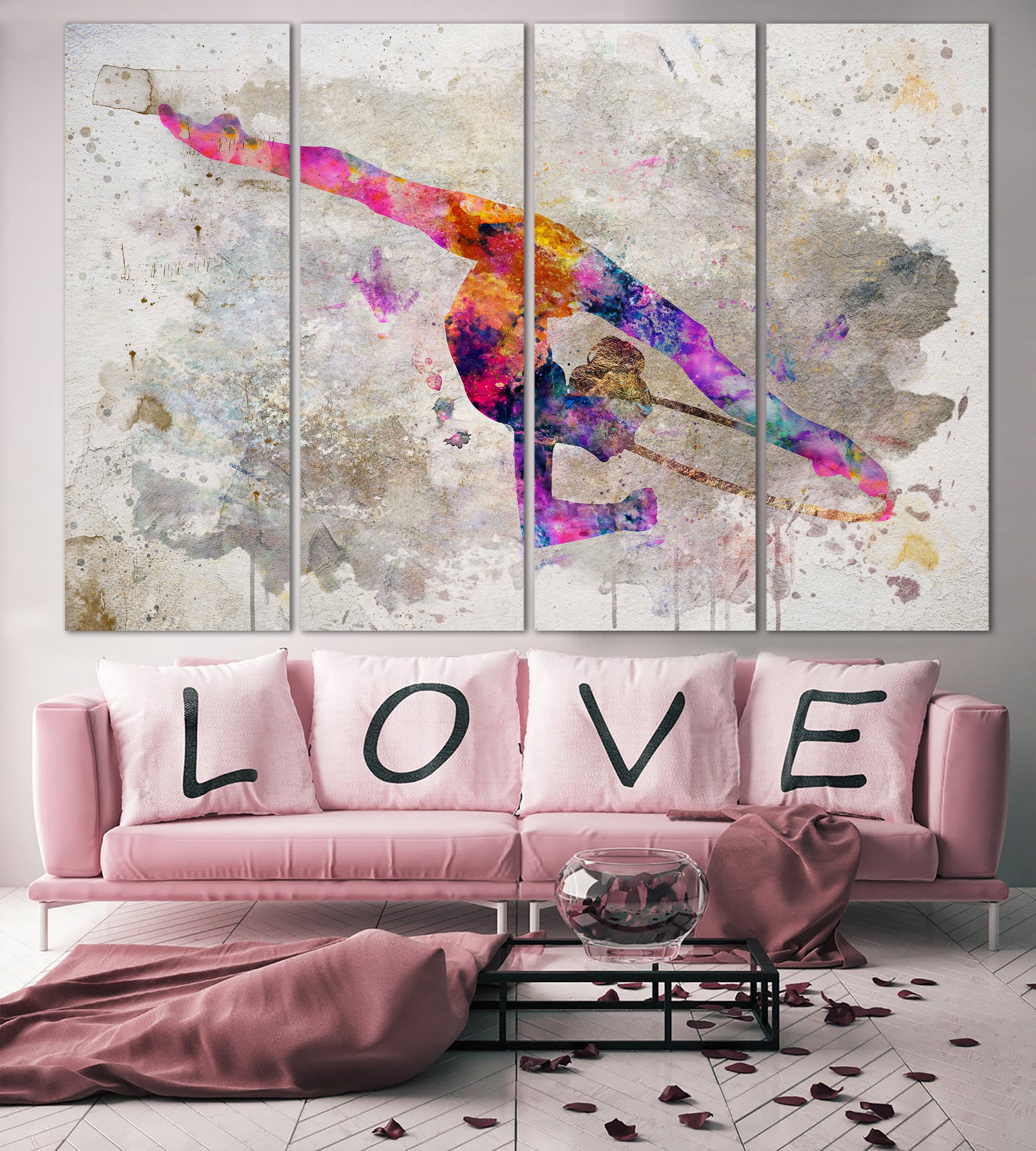 Rhythmic Gymnastics Hoop Sport Wall Print Rhythmic Gymnastics - Etsy