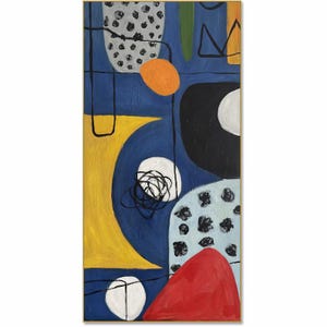 Original Abstract Wall Art Colorful Paintings On Canvas Modern Art Textured Oil Painting Large Wall Decor Bedroom Blue Canvas Painting