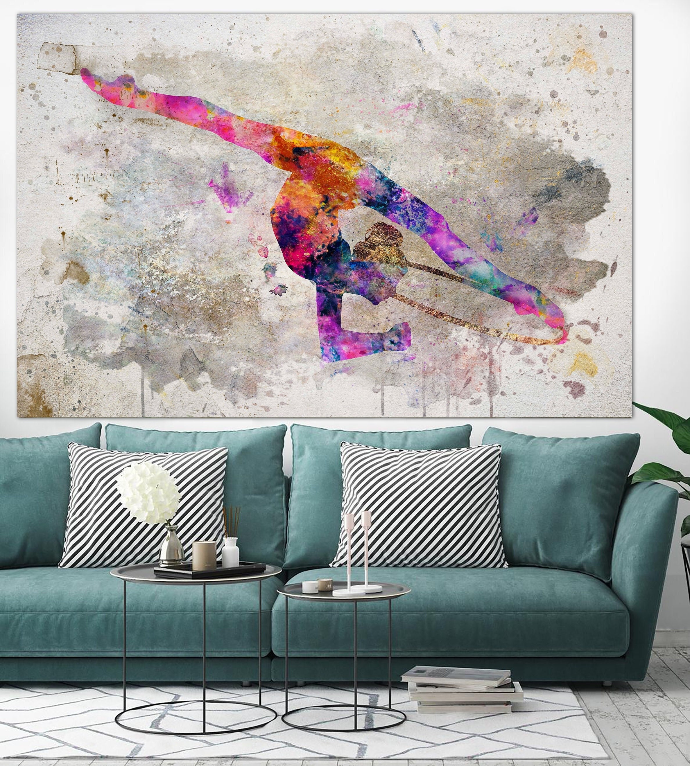 Rhythmic Gymnastics Hoop Sport Wall Print Rhythmic Gymnastics - Etsy