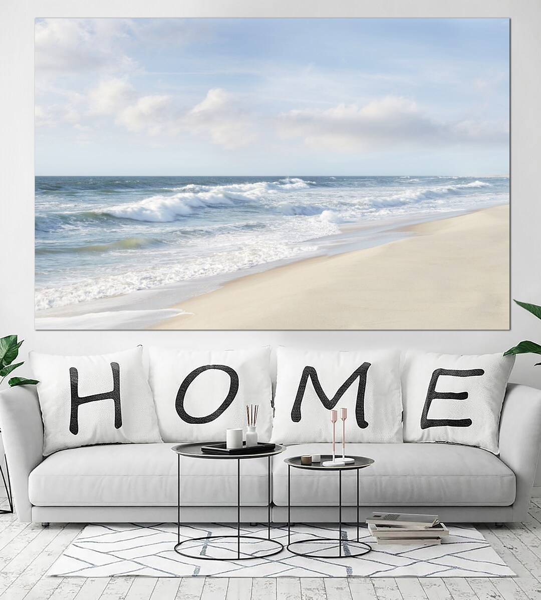 Ocean Wall Art Modern Beach Artwork Seascape Wall Print Ocean Etsy
