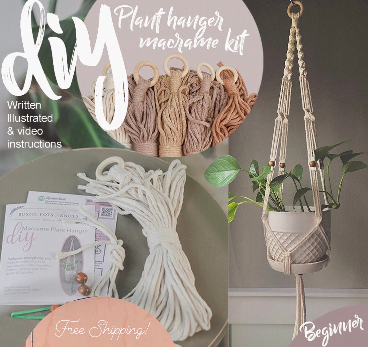 Macrame Cord Rope - Eco Pureland eco-friendly products Buy online USA,  Canada