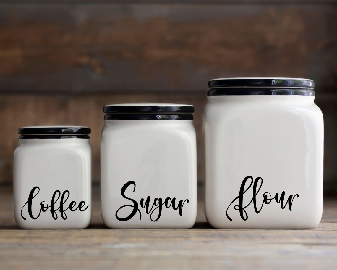 Custom Pantry Labels Custom Canister Labels Etsy