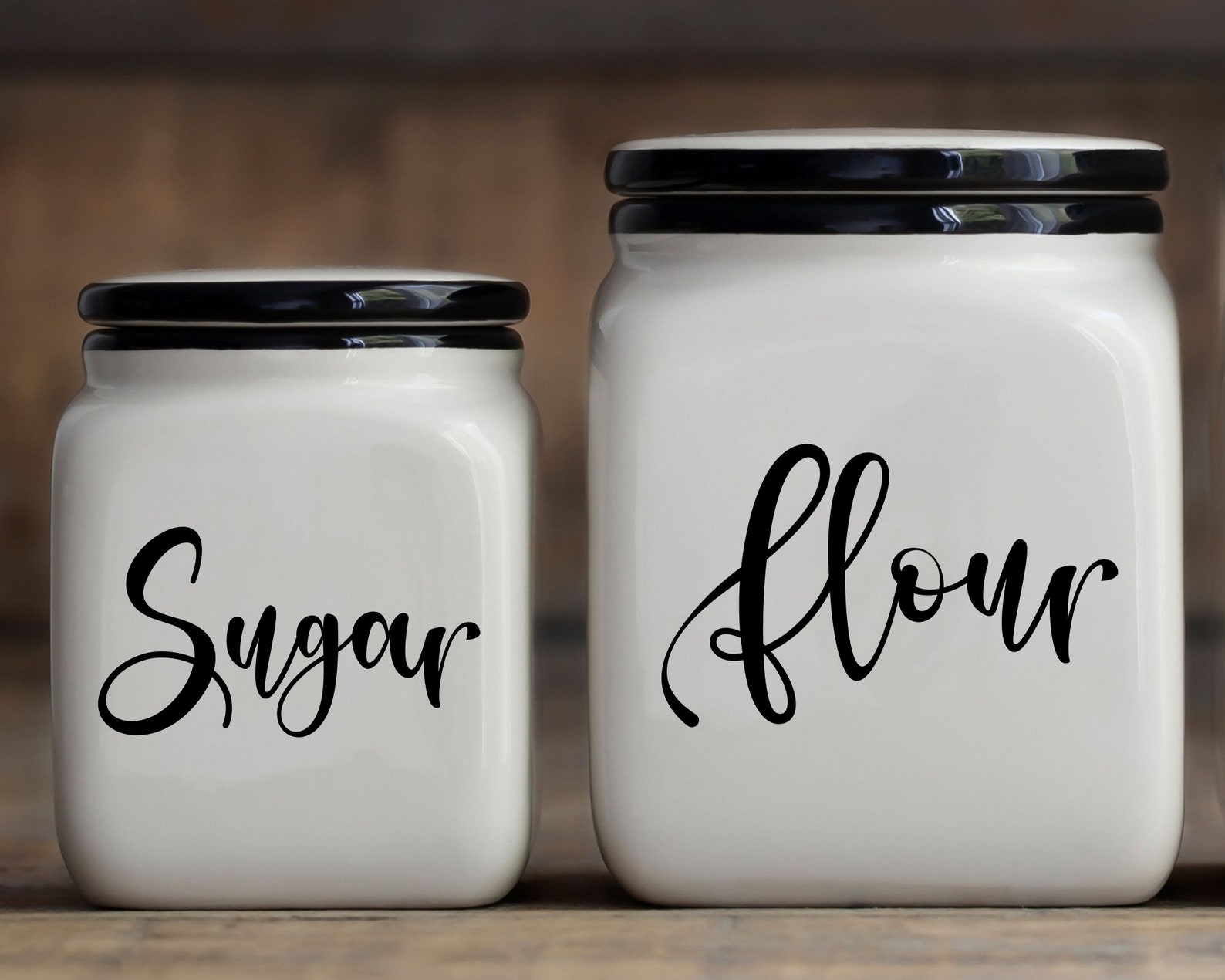 Custom Pantry Labels Custom Canister Labels Etsy