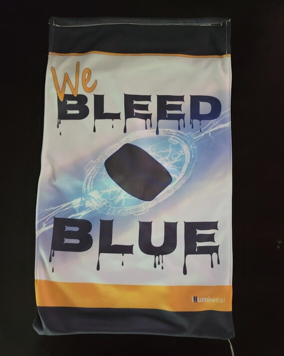 Solar Powered LED St Louis Blues Fans Bleed Blue Garden Flag 