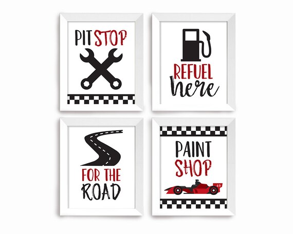 race car party signs racing party decorations racing party etsy