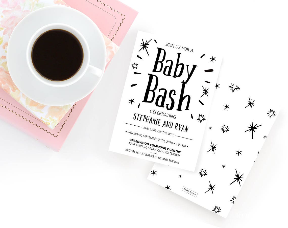 Baby Bash Baby Shower Baby Shower Invitation Jack and Jill Etsy Canada