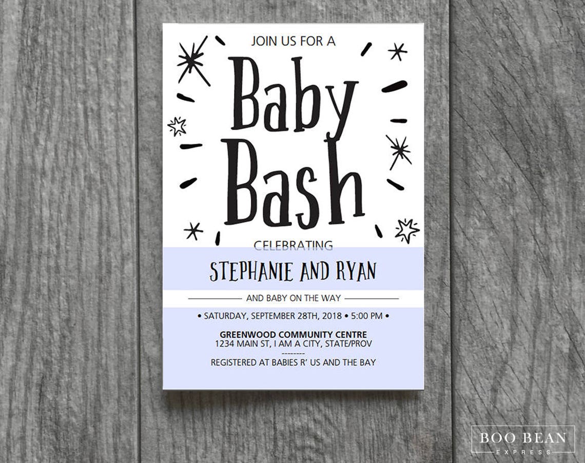 Baby Bash Baby Shower Baby Shower Invitation Jack and Jill Etsy Canada