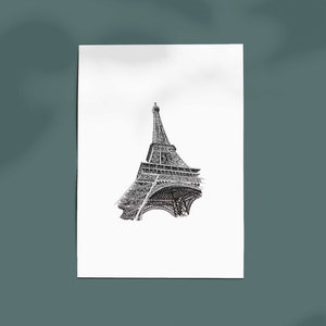Mini Eiffel Tower Drawing