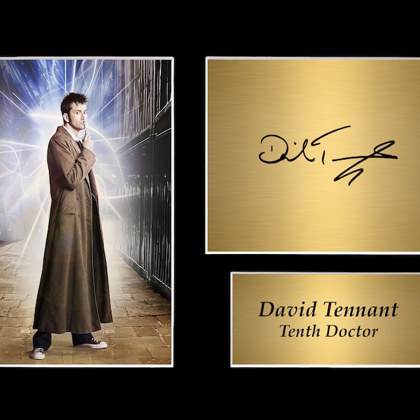 David Tennant 10 X 8 Signed In Black – Showmasters Comic Con Official Autograph Shop - Foto 9