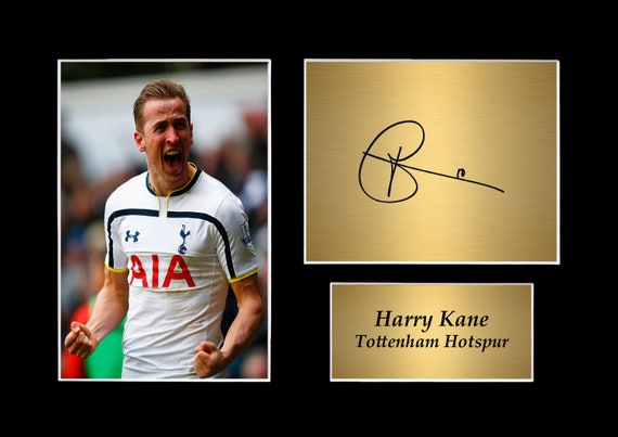 Harry Kane Tottenham Signed Printed Gifts Autograph Poster for 