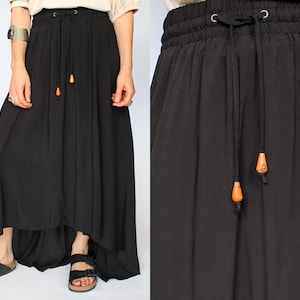 Vintage 90s Asymmetrische Maxi Rok