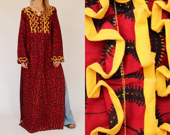 Vintage Afrikaanse Batik maxi jurk