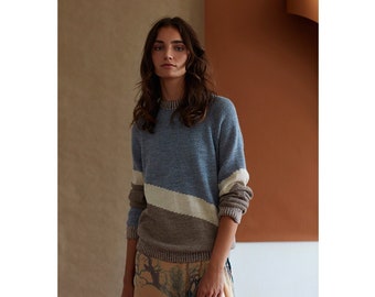 Alpaca Sweater "Maras Sky"