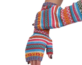 Organic Cotton Arm Warmers Cuzco