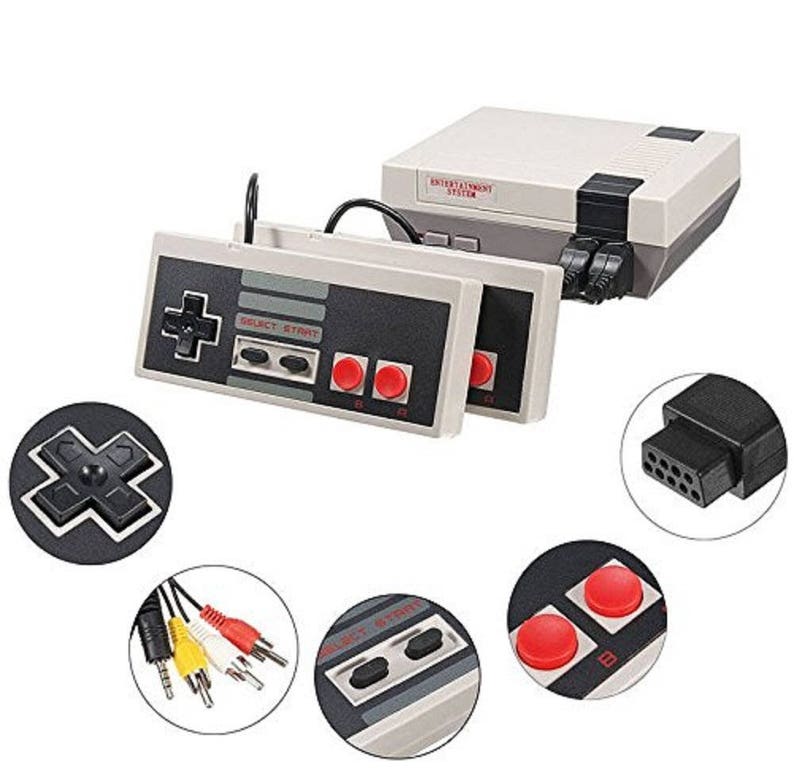 Mini Retro 8-Bit Game Console Like the NES Mini W 620 Games Built-In