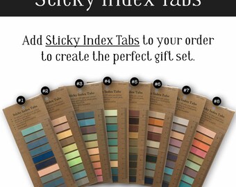 Sticky Index Tabs | Transparent Sticky Tabs for Books | Sticky Note Tabs | Page Markers | Page Tabs | Bible Study Tabs | Annotating Tabs