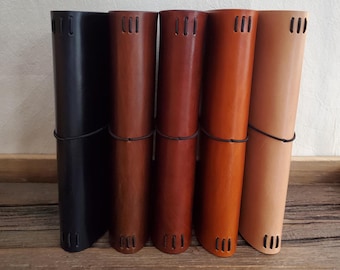 Personalized Leather A5/A4/B5/B6/B6Slim/B7/A6/Traveller's Size Notebook Cover, Veg Tanned Leather Refillable Journal, Customizable Gift