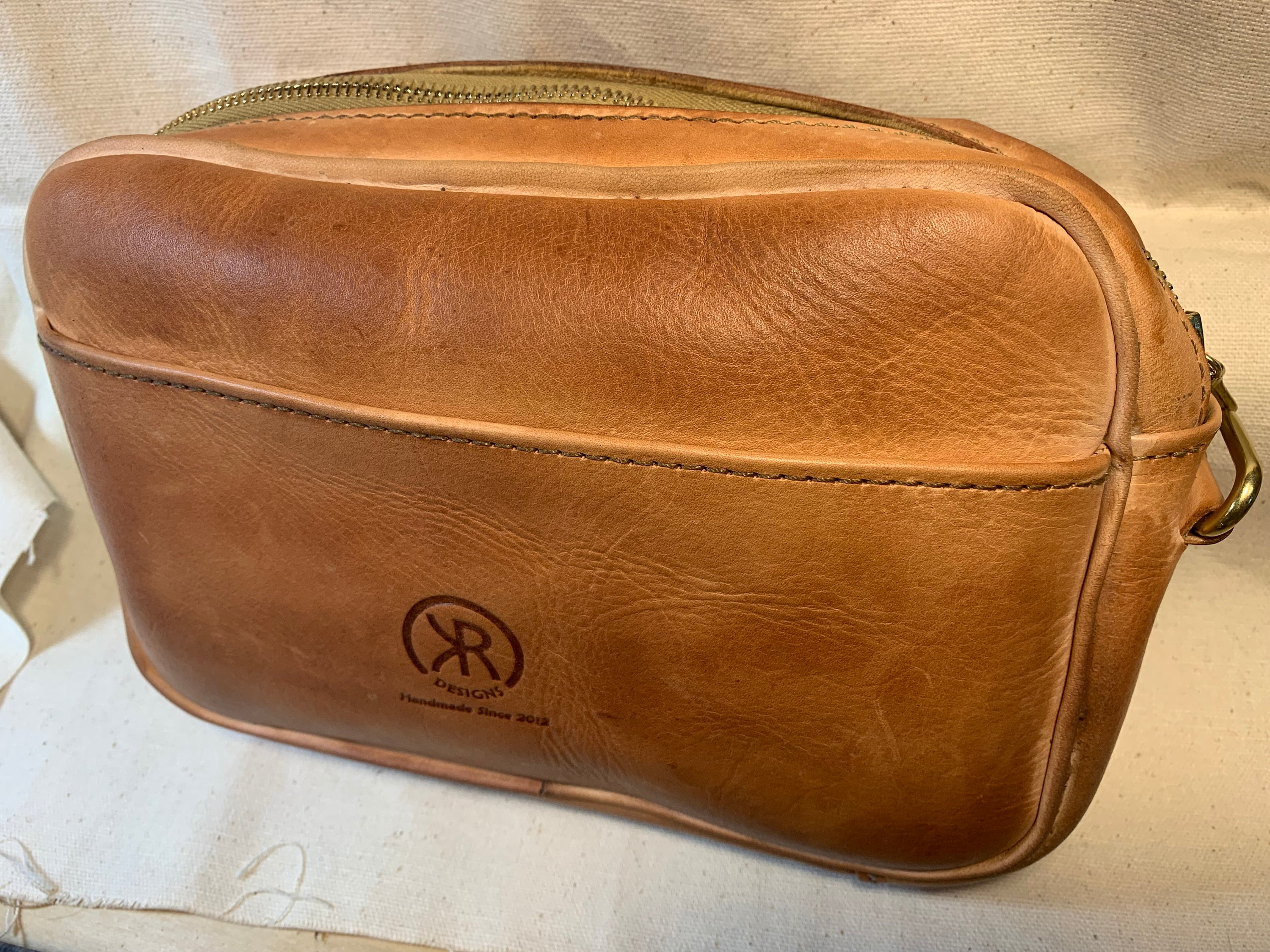 Vachetta Leather Crossbody Bag - Etsy