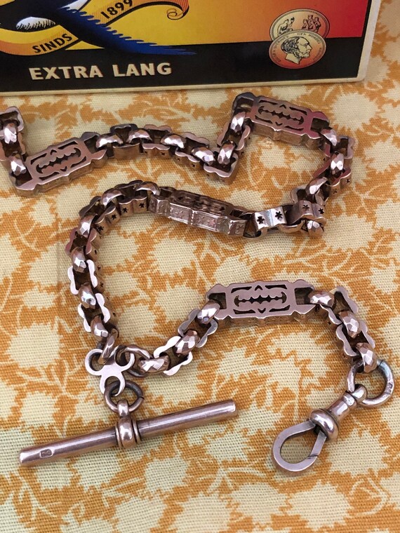 Antique Victorian 9 ct fancy Albert watch chain