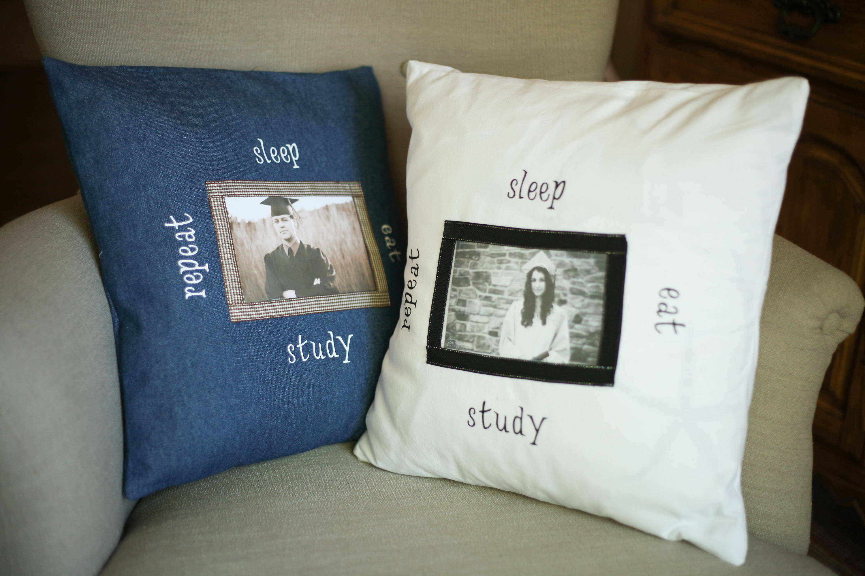 Photo Pocket Pillow Cover/Insert Your own Photo/Graduation Etsy
