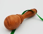 Darning Egg Turned from Madrone Burl in the traditional shape