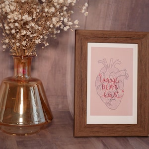 Carte postale "Courage, dear heart" - Art print postcard