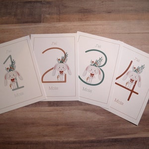 Cartes étapes pour bébé - 12 mois
