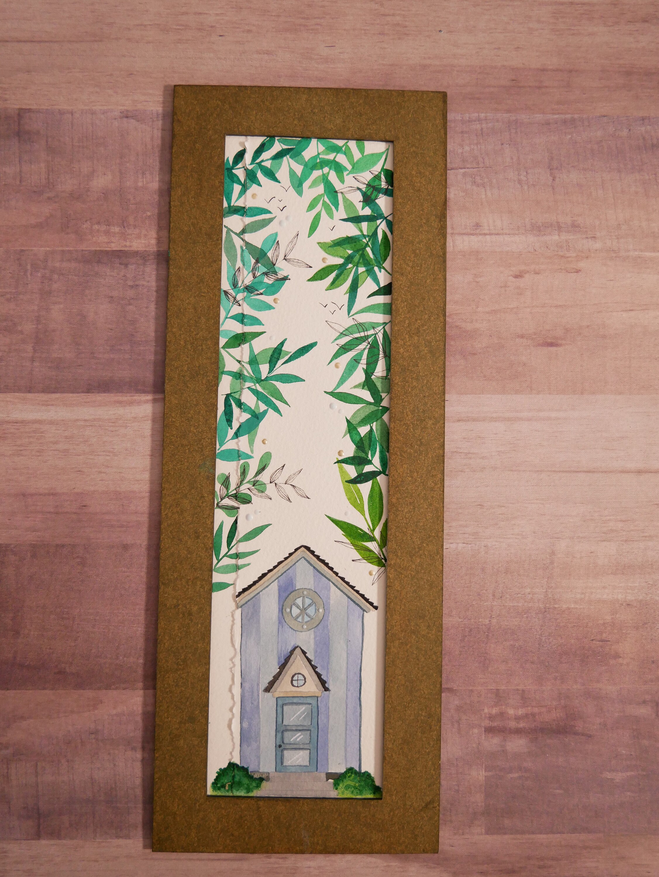 Illustration Originale - Maison de Plage Modèle Unique