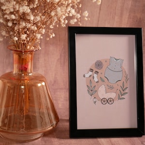 Carte postale - Baby vibes - Illustration faite avec amour