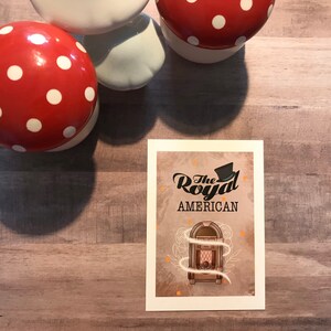 Carte postale - The royal american - Nos âmes tourmentées - Art print bookmark