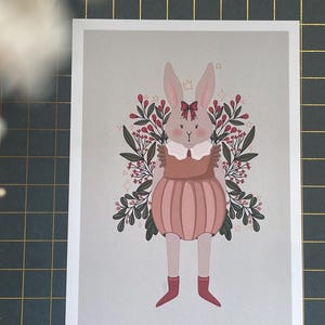 Carte postale - Mme Lapin -  Digital