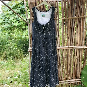 Vintage tyrolean dress, size DE 38, M, Oktoberfest folk German dress, trachten dress ,tyrolean  cotton dress, cottagecore style, Landhaus