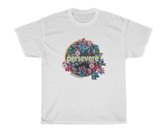 Unisex Heavy Cotton Tee: Hope Medallions--Persevere