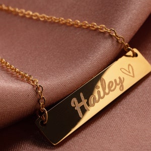 Personalized Name Necklace Birthday Anniversary gift 16k Gold Plated  Birthday Gift best holiday gift