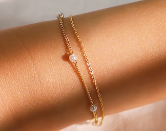 Pearl Bracelet Dainty Pearls Bracelet Bridesmaid best Gift Wedding Bracelet Birthday Gift for Her